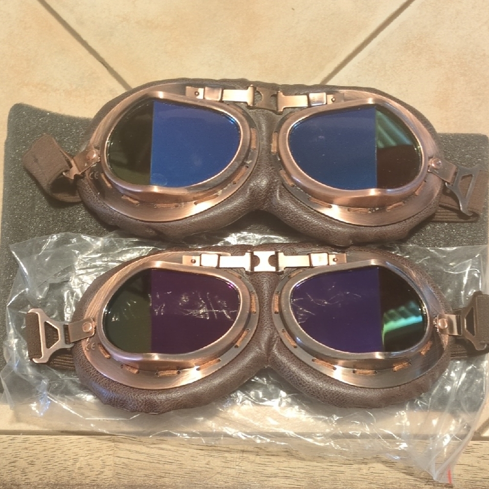 Vintage Style Brown and Copper Goggles